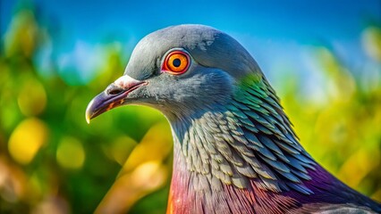 Stunning Macro Photography of a Bareeyed Pigeon in Bonaire, Capturing Detail and Color