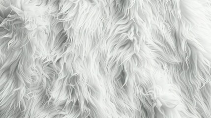 Obraz premium Close-up Texture of White Furry Fabric