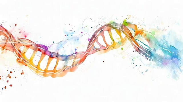The DNA Echo: Life's Resonance in Genetic Memory - Visualize a DNA strand emitting an echo, symbolizing the lingering presence of life's genetic memory after death