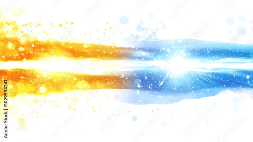 Poster light transitions with lens flare effects capturing dynamic sunlight generative ai