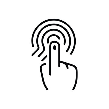 recommend clip art: Fingerprint vector icons for ID authentication symbolization.
