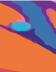 abstract background poster with untidy waves Illustration