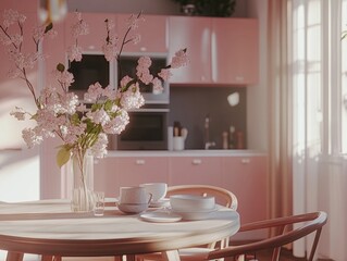 Harmonious Home: A Serene Kitchen and Dining Room