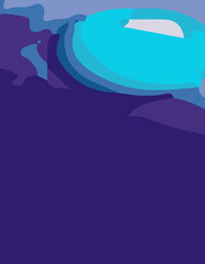abstract background with untidy waves Illustration