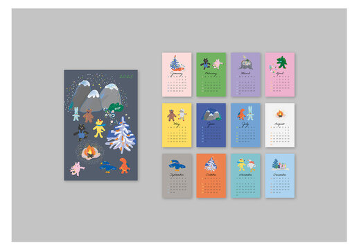Calendar 2025 With Cute Animals