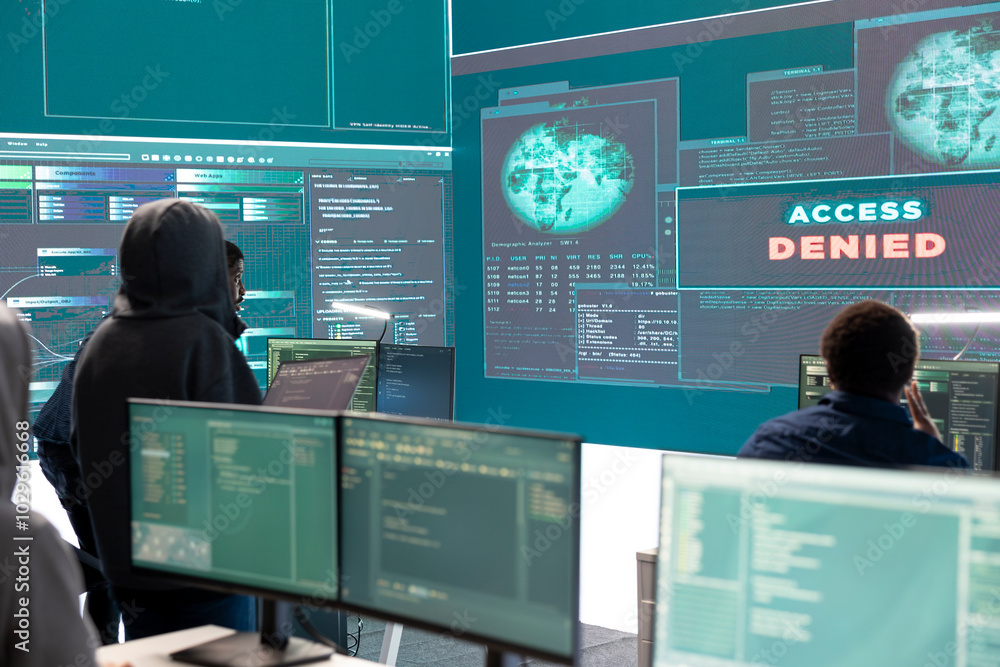 Poster disappointed team of governmental hackers failing to access database and servers in high tech office