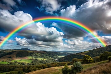 Fototapeta premium Vibrant Rainbow Looping Animation Background for Stunning Visuals