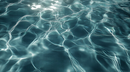 shimmering pool water texture with rippling caustics and shadow play