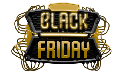 Stamp Black Friday 3d Render