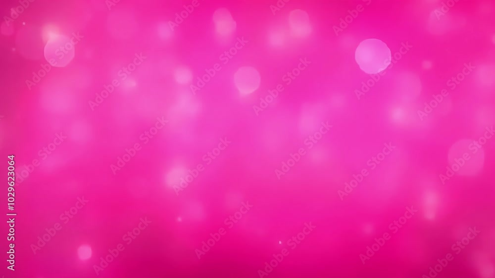 Wall mural pink bokeh light effect with soft, glowing circles on a gradient background. abstract and romantic b