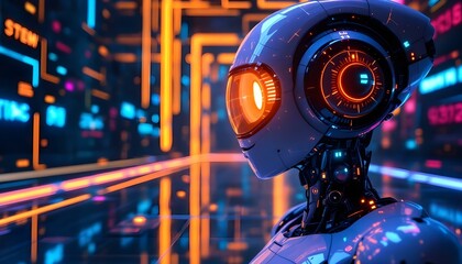 Fototapeta premium Robot technology photo