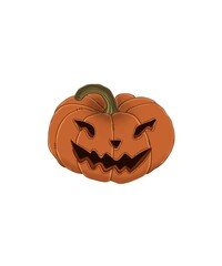 halloween pumpkin isolated on white