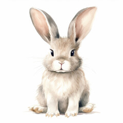 Obraz premium Cute Watercolor Bunny Rabbit Illustration for Children?s Books and Easter Cards