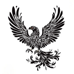 Obraz premium Tattoo Design: Eagle for Vision and Freedom