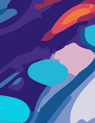 abstract background with untidy flalt abstract background for poster and bannerwaves Illustration