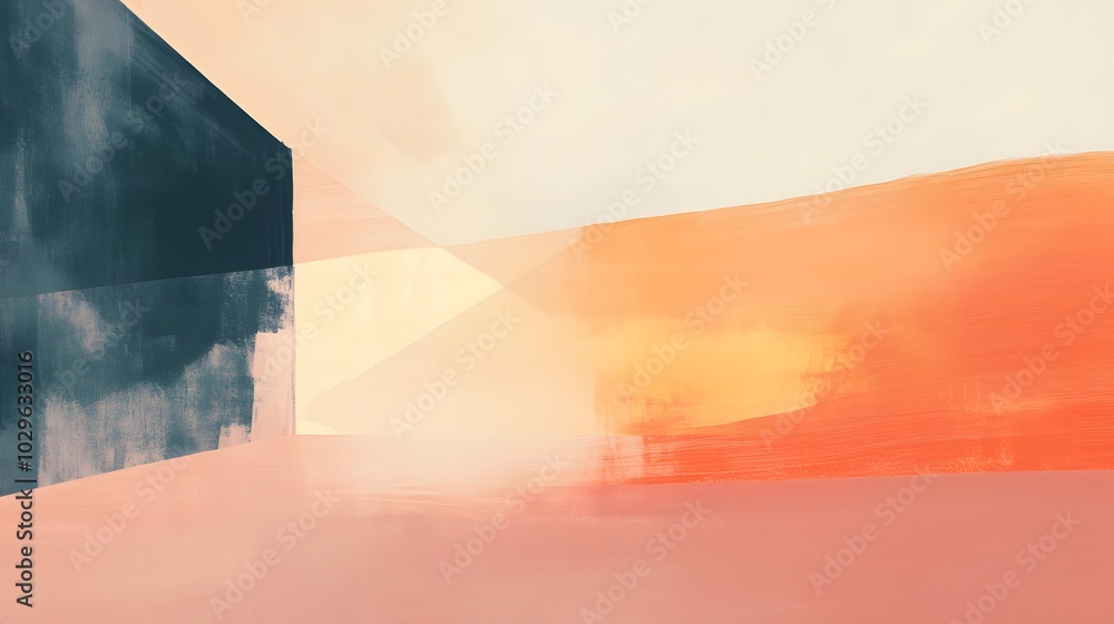 Poster 3. **a minimalist abstract design featuring large areas of negative space, with subtle variations in