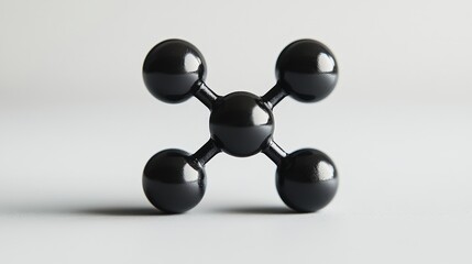 Crystal Clear Carbon Dioxide Molecule in High Resolution Product Photography Isolated on White Background