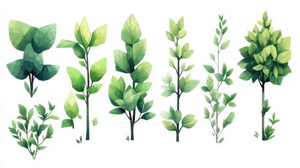 Naklejka premium Playful Rubber Toy Icons Sprite Sheet - Minimalist Photosynthesis Game Assets with Delicate Chromatics for Website Designs