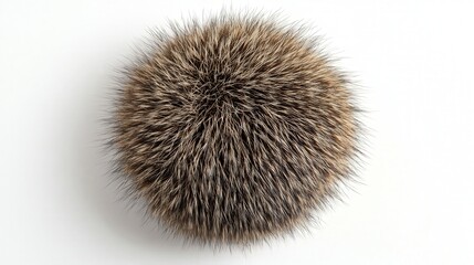 Harvesting Ulex europaeus - Top-Down Perspective of Haggis Animalstock in Circular Arrangement on White Background