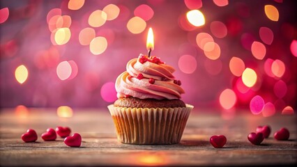 Celebrate Singles Awareness Day with a delightful cupcake topped with a candle, embracing self-love and enjoying life’s sweet moments solo. Indulge and cherish you!