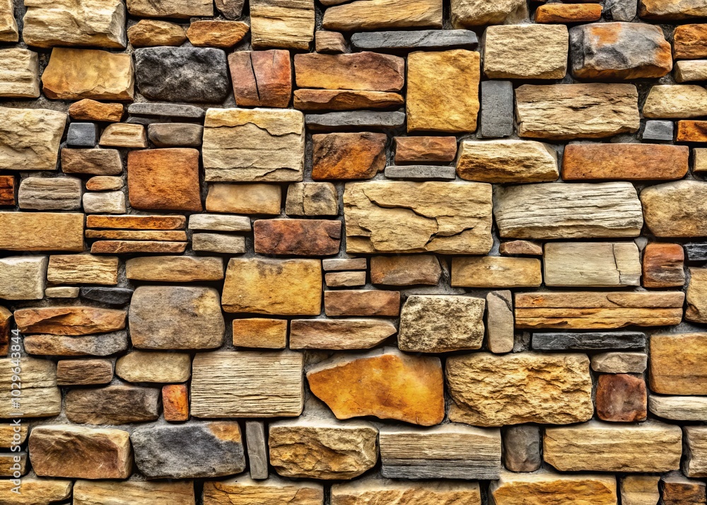 Poster create striking backgrounds and designs with ai-generated stone wall textures, offering distinct vis
