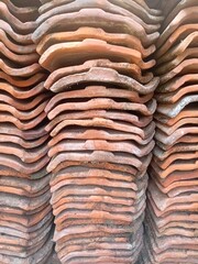 roof tiles pile up