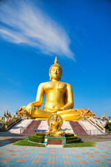 ワットムアン　タイで1番大きな座像　アントン県　วัดม่วง, อ่างทอง　Wat Muang, Ang Thong