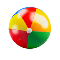 Obraz premium Bright Beach Ball Design, Side Angle