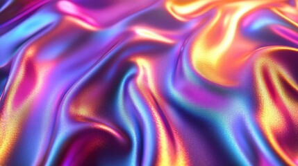 Obraz premium Futuristic Holographic Animal Cell Design on Cosmic Background