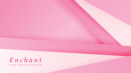 Abstract geometric pink light background. Pink background editable for headline