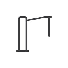 Construction icon Thin outline art symbol