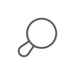 Frying pan icon Thin outline art symbol