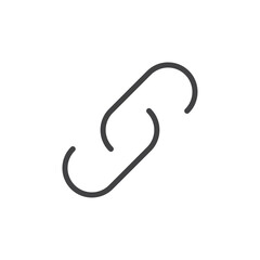 Link icon Thin outline art symbol