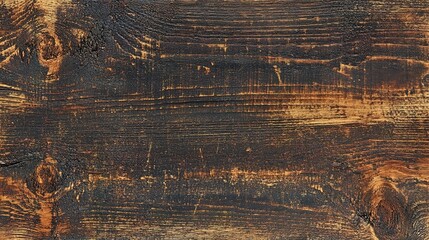 Rustic Dark Wood Texture with Grain Patterns
