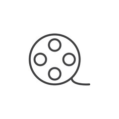 Reels icon Thin outline art symbol