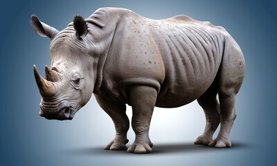 Obraz premium isolated rhino