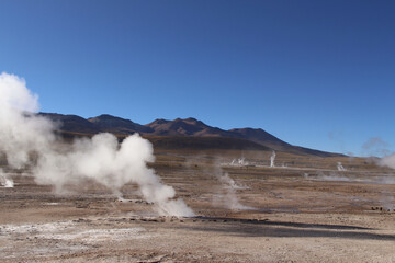geyser in el tatio national park