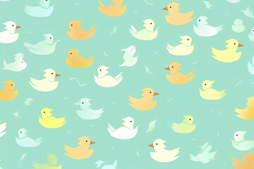 Fototapeta premium seamless pattern with birds