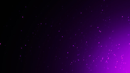 Fototapeta premium Purple fire embers particles texture overlays . Burn effect on isolated black background. Design texture.