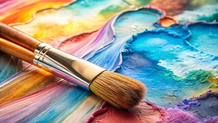 Fototapeta premium Vibrant watercolor brushstroke backdrop for creative cards and sale banners, enhancing drone photography visuals with artistic flair and inviting aesthetics for stunning promotions.