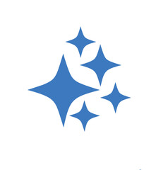 Star. Symbol of decoration, award, quality, rating. Isolated vector icon, sign, emblem, pictogram. Flat style for design, web, logo or UI. Gliiter icon illustration.Blink blink