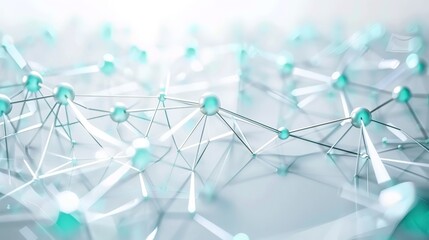 Digital Technology Future Internet Network - a futuristic and innovative visual. The white background emphasizes the connectivity and modernity of the digital network.