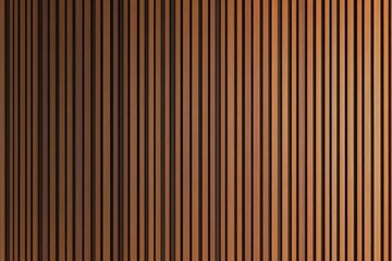 A close-up of a wooden slat wall showcasing vertical lines in a warm, natural hue.