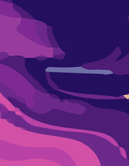 abstract background with untidy waves Illustration