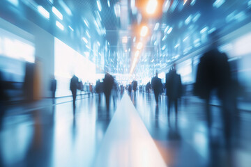 Blurry Defocused Tradeshow Event Background - Perfect for presentations, website banners, and social media