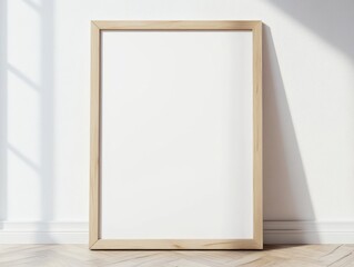 Empty Wooden Frame Shadow