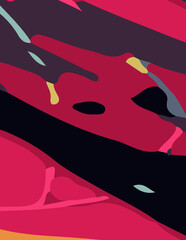 abstract background with untidy waves Illustration