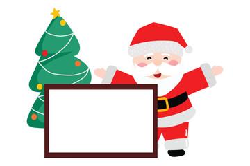 popular character santa claus on christmas day celebration with variant different pose