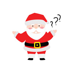 popular character santa claus on christmas day celebration with variant different pose