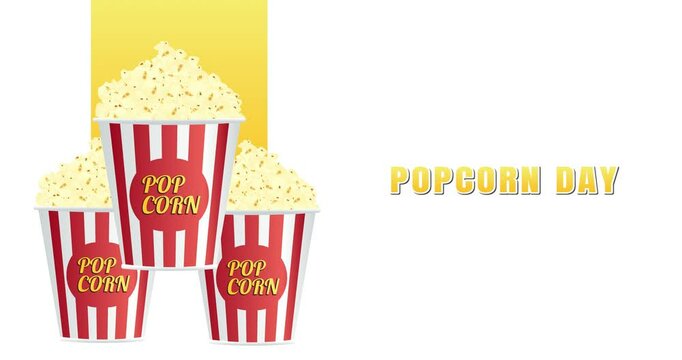 popcorn day animation video, ideal for popcorn day celebration